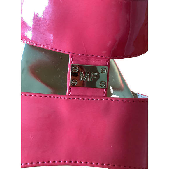 Stylish Pink Wedge Sandals - Picture 5 of 11